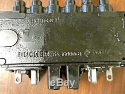 Bucher Hydraulics 6 Spool 45 LPM Monobloc Directional Control Valve HDM11S/6 P