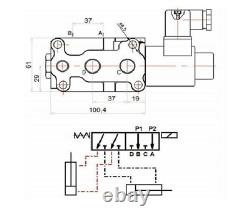 CABLE REMOTE CONTROL VALVE KIT 2 SPOOL 3SECTIONS 11 gpm 40L JOYSTICK CENTER OPEN