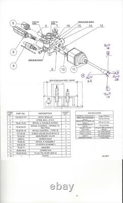 CHIEF HYDRAULIC LOADER VALVE 2 SPOOL JOYSTICK 10 GPM WithFLOAT SPOOL 957