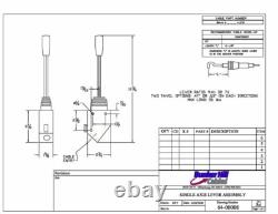 Cable Control Lever, For Remote Hydraulic Valves, Single Axis, Spring Centered