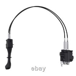 Cable Remote Control Valve Kit, Hydraulic Flow Control Valve with 2 Spool 21GPM