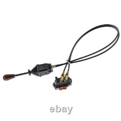 Cable Remote Control Valve Kit, Hydraulic Flow Control Valve with 2 Spool 21GPM
