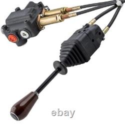 Cable Remote Control Valve Kit, Hydraulic Flow Control Valve with 2 Spool 21GPM