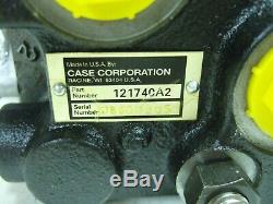 Case 570l 580l 580sl 590 Super Hydraulic Valve With Flow Control Two Spool Nos