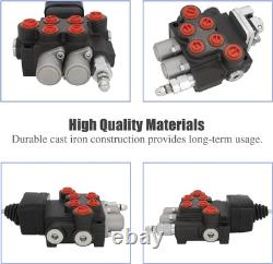 Cast Iron Hydraulic Control Valve with Joystick 2 Spool Design for Efficiency