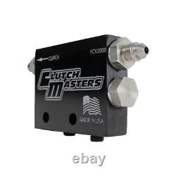 Clutch Masters Black Hydraulic Flow Control Valve Universal Fitment FCV-2000