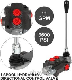 Compact Hydraulic Control Valve 1 Spool 11 GPM G Ports
