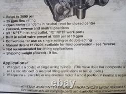 Cross Converta SCV1 103980 Hydraulic Control Valve New Old Stock
