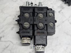 Cross Double Spool 2 Section Hydraulic Loader Control Valve w Float 43 03 170734 Cross Double Spool 2 Section Hydraulic Loader Control Valve w Float 43 03 170734