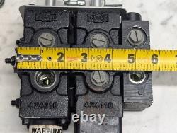 Cross Double Spool 2 Section Hydraulic Loader Control Valve w Float 43 03 170734