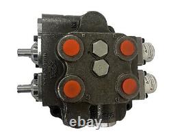 Cross Hydraulic Double Spool 3-Position 4-Way Closed Center Control Valve USA