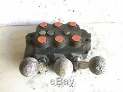 Cross Universal Hydraulic Loader Control Valve Triple Spool 3 Position