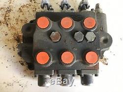 Cross Universal Hydraulic Loader Control Valve Triple Spool 3 Position