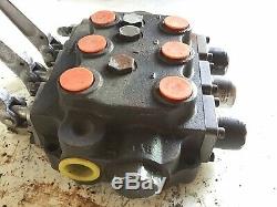 Cross Universal Hydraulic Loader Control Valve Triple Spool 3 Position