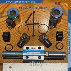 Directional Control Valve, 4W Replacement Hydraulic Solenoid Size 6, 24V DC, E