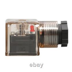 Double Acting 3600 PSI 3 Spool Solenoid 12V DC Hydraulic Control Valve 13 GPM