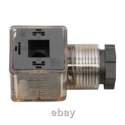 Double Acting 3600 PSI 3 Spool Solenoid 12V DC Hydraulic Control Valve 13 GPM