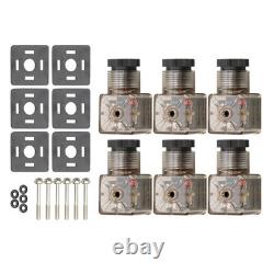 Double Acting 3600 PSI 3 Spool Solenoid 12V DC Hydraulic Control Valve 13 GPM