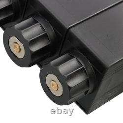 Double Acting 3600 PSI 3 Spool Solenoid 12V DC Hydraulic Control Valve 13 GPM