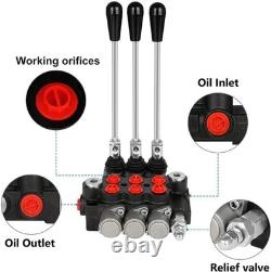 Double Acting Hydraulic Control Valve 11 GPM for Tractor Loaders and Diversters