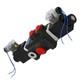 Double Acting Hydraulic Control Valve 12V DC Solenoid 13 GPM 3600 PSI ISO 4400