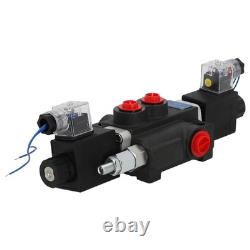 Double Acting Hydraulic Directional Control Valve 12V DC 13 GPM Solenoid
