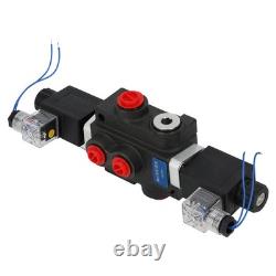 Double Acting Hydraulic Directional Control Valve 12V DC 13 GPM Solenoid