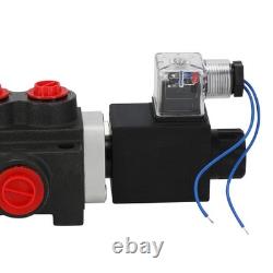 Double Acting Hydraulic Directional Control Valve 12V DC 13 GPM Solenoid