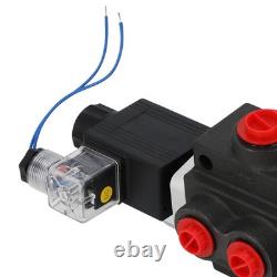 Double Acting Hydraulic Directional Control Valve 12V DC 13 GPM Solenoid