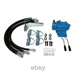 Dual Hydraulic Remote Control Valve Kit 4 Ports for Ford Tractor 5000 5600 6600