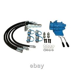 Dual Hydraulic Remote Control Valve Kit 4 Ports for Ford Tractor 5000 5600 6600