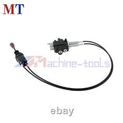Dual Spool Hydraulic Valve 21GPM Remote Control Kit Heat-Resistant Cables