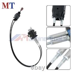 Dual Spool Hydraulic Valve 21GPM Remote Control Kit Heat-Resistant Cables