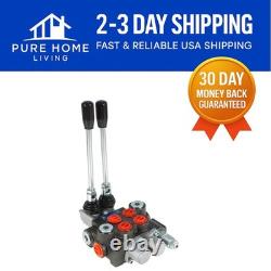 Durable 11 GPM Hydraulic Valve 2 Spool Double Acting for Loaders & Splitters