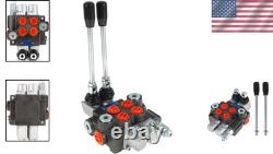 Durable 11 GPM Hydraulic Valve 2 Spool Double Acting for Loaders & Splitters