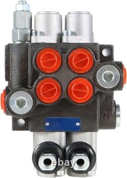 Durable 11 GPM Hydraulic Valve 2 Spool Double Acting for Loaders & Splitters