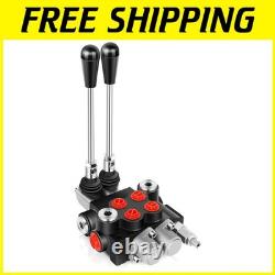 Durable Cast Iron Hydraulic Control Valve 2 Spool, 3600 PSI 100% Satisfaction