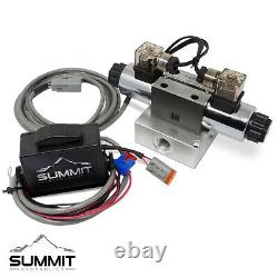 Electric Hydraulic Double Acting Control Valve with Rocker Switch, 1 Spool, 15 GPM