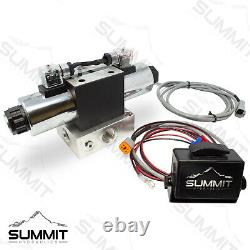 Electric Hydraulic Double Acting Control Valve with Rocker Switch, 1 Spool, 25 GPM