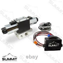 Electric Hydraulic Double Acting Control Valve with Rocker Switch, 1 Spool, 25 GPM