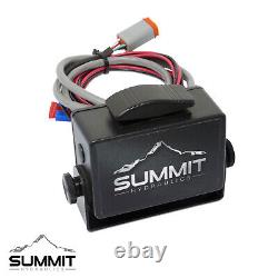Electric Hydraulic Double Acting Control Valve with Rocker Switch, 1 Spool, 25 GPM