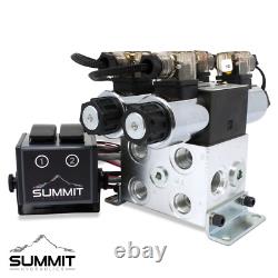 Electric Hydraulic Double Acting Control Valve with Rocker Switch, 2 Spool, 15 GPM Electric Hydraulic Double Acting Control Valve with Rocker Switch, 2 Spool, 15 GPM