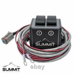 Electric Hydraulic Double Acting Control Valve with Rocker Switch, 2 Spool, 25 GPM