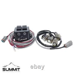 Electric Hydraulic Double Acting Control Valve with Rocker Switch, 2 Spool, 25 GPM