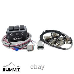 Electric Hydraulic Double Acting Control Valve with Rocker Switch, 3 Spool, 25 GPM