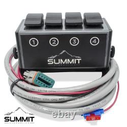 Electric Hydraulic Double Acting Control Valve with Rocker Switch, 4 Spool, 15 GPM