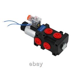Electric Solenoid Hydraulic Control Valve 12V 13GPM 6-Port SAE Thread 3625PSI