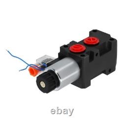 Electric Solenoid Hydraulic Control Valve 12V 13GPM 6-Port SAE Thread 3625PSI