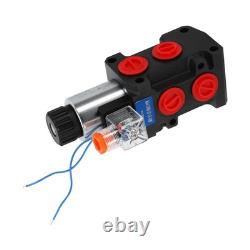 Electric Solenoid Hydraulic Control Valve 12V 13GPM 6-Port SAE Thread 3625PSI