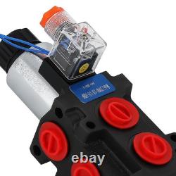 Electric Solenoid Hydraulic Control Valve 12V 13GPM 6-Port SAE Thread 3625PSI